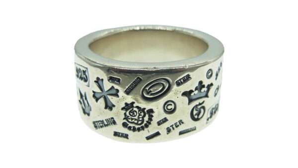 ガボール ギャランティ付属 GABORATORY ガボラトリー 12mm WIDE MULTI STAMP FLAT BAR RING BOLD  買取実績