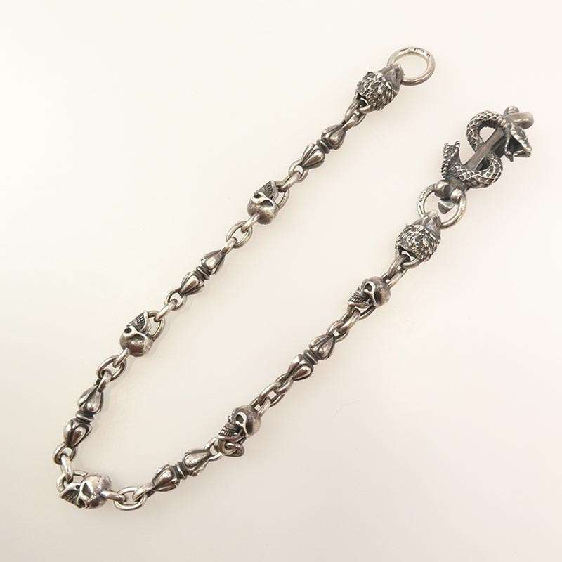 ガボール Gaboratory ガボラトリー マリア ギャランティ付属 スネークキーパー 2ライオンヘッド 5スカル 5ヌードルリンク ウォレットチェーン 買取実績 画像