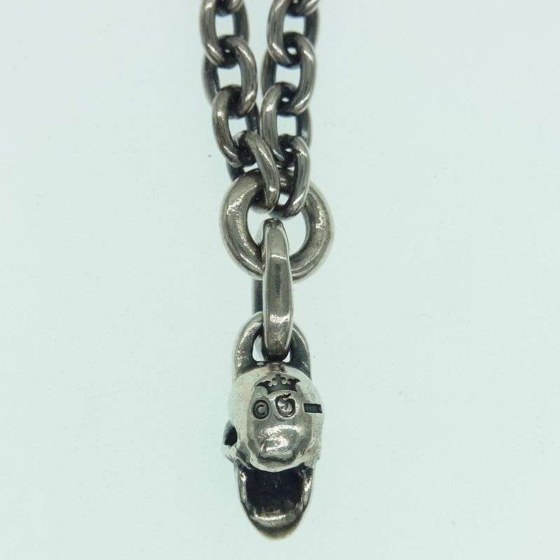ガボール ギャランティカード付属 GABORATORY ガボラトリー QUARTER SKULL & 6CHAIN NECKLACE 48cm クォータースカル 6チェーン ネックレス 買取実績 画像