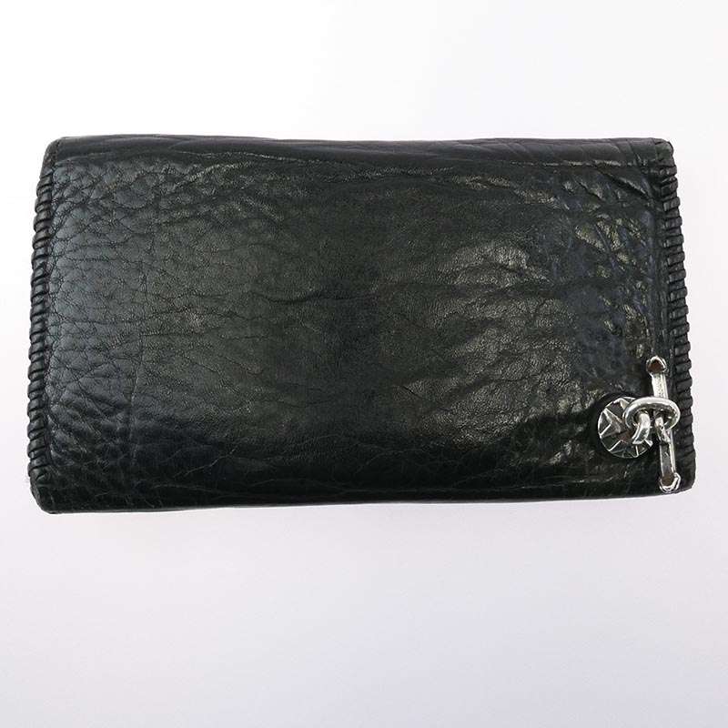 ガボール Gaboratory ガボラトリー マリア ギャランティ付属 スカルTバー付き Gクラウンコンチョボタン プレーンバッファローレザー ウォレット 長財布 買取実績