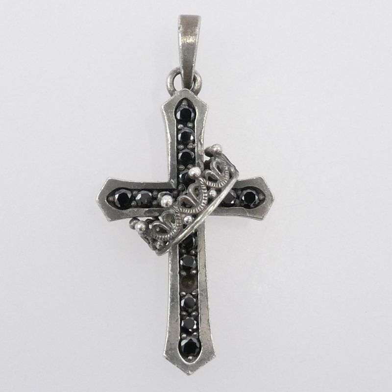 ジャスティンデイビス CROSS with CROWN クロス クラウン ペンダント トップ 買取実績 画像