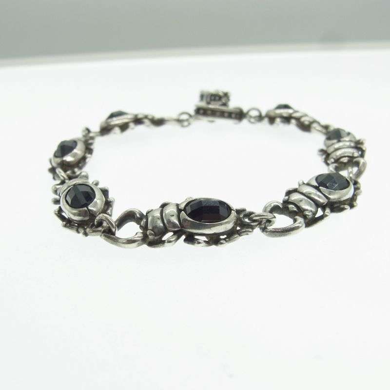 ジャスティンデイビス SBJ511 購入証明書付属 スタッグビートルデザイン オニキス ブレスレット 買取実績 画像