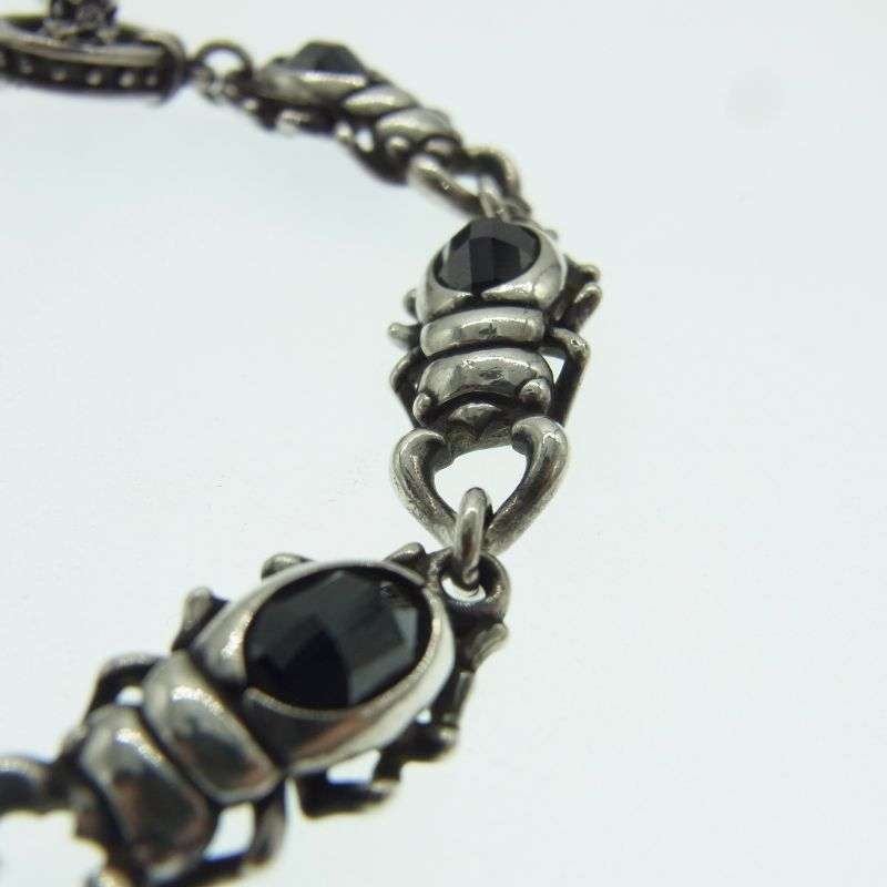 ジャスティンデイビス SBJ511 購入証明書付属 スタッグビートルデザイン オニキス ブレスレット 買取実績 画像