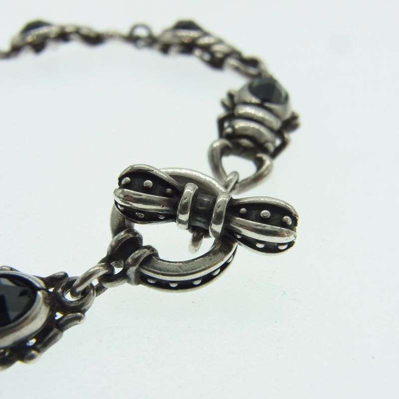 ジャスティンデイビス SBJ511 購入証明書付属 スタッグビートルデザイン オニキス ブレスレット 買取実績 画像