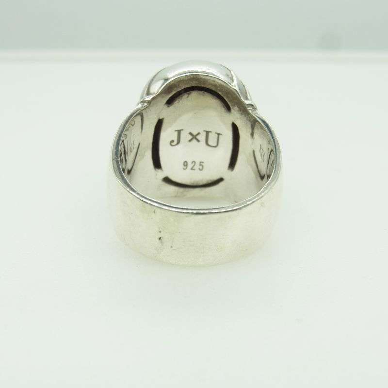 ジャスティンデイビス SRJ552 MUMMY DEAREST マミー スカル ストーンアイ リング S.RUBY/BLACK FINISH 買取実績 画像