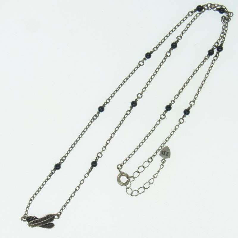ジャスティンデイビス w feather cross ダブルフェザー ネックレス 買取実績 画像