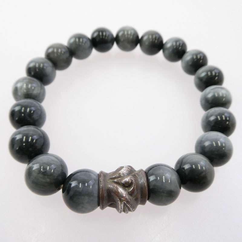 ロンワンズ 販売証明カード付属 MFSBHAUK BEAD W/EE-L ビーズ イーグルアイ ストーンブレスレット 買取実績 画像