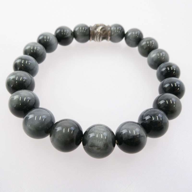 ロンワンズ 販売証明カード付属 MFSBHAUK BEAD W/EE-L ビーズ イーグルアイ ストーンブレスレット 買取実績 画像