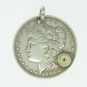 ウィングロック K18 金メタル ルビー モルガンコイン ペンダントトップ 買取実績