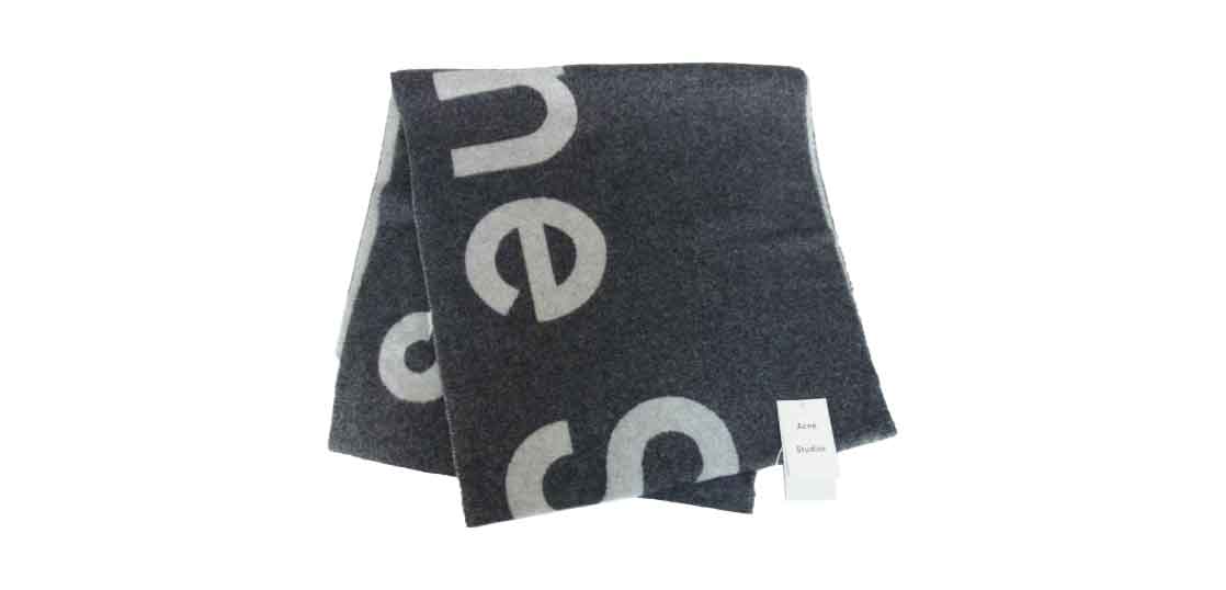 アクネストゥディオズ Toronty Logo wool blend scarf 買取実績