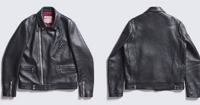 アディクトクローズ高く売る為のポイントシープスキン&ブラックのレザージャケットは高価買取画像
