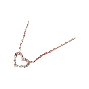 アガット  K10 ハート ダイア ネックレス 買取実績