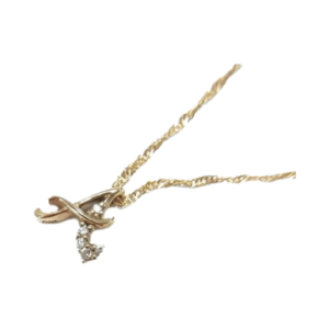 アガット K18 ダイヤ アルファベットモチーフ ネックレス 買取実績