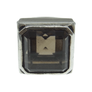 アガット スモーキークォーツ スクエア リング シルバー 買取実績