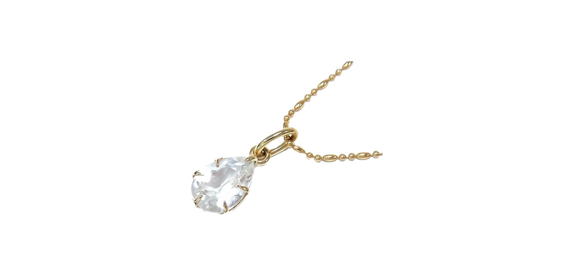 アガット K18 ストーン レディース ネックレス 買取実績