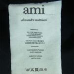 アミ パリス 22AW HSH114 660 ハートロゴ刺繍 デニム 長袖 シャツ ブラック系 買取実績 画像