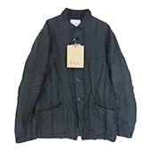 アラキユウ 2746 striped Jerkin Jacket ストライプ ジャーキン ジャケット 画像