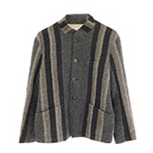 アラキユウ British Wool Jerkin Jacket ストライプ ジャーキン ジャケット 画像