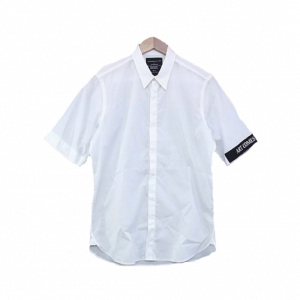 アートカムズファースト 刺繍 ロゴ ボタン ダウン 半袖シャツ ホワイト系買取実績