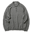 2025SS ATON エイトン LINEN WOOL TOP POLO SWEATER リネン ウール 長袖 ポロシャツ セーター 画像