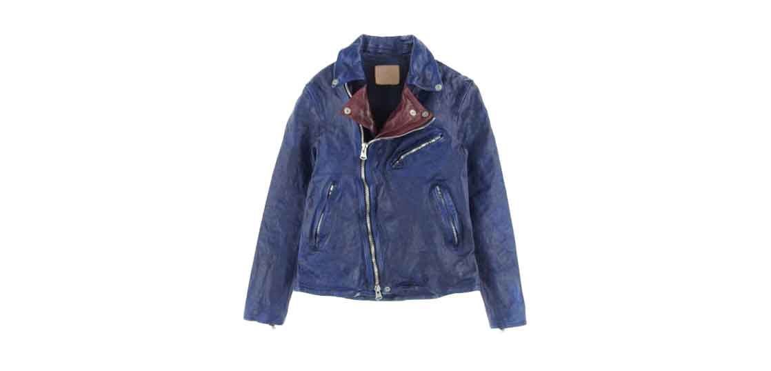 バックラッシュ 2035-01′ ジャパンカーフ ガーメント ウォッシュ ハンド ダイ レザー ダブル 買取実績