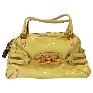 グッチ バンブー ホースビット パテントレザー ジップ ボストン レディース ハンドバッグ 159398 買取実績