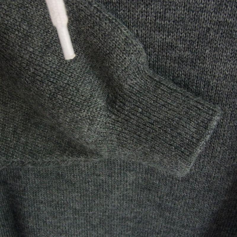 バレンシアガ 19AW 594949 T1506 Grey Wool Hooded Sweater バックロゴ刺繍 ニット レイヤード パーカー 買取実績 画像