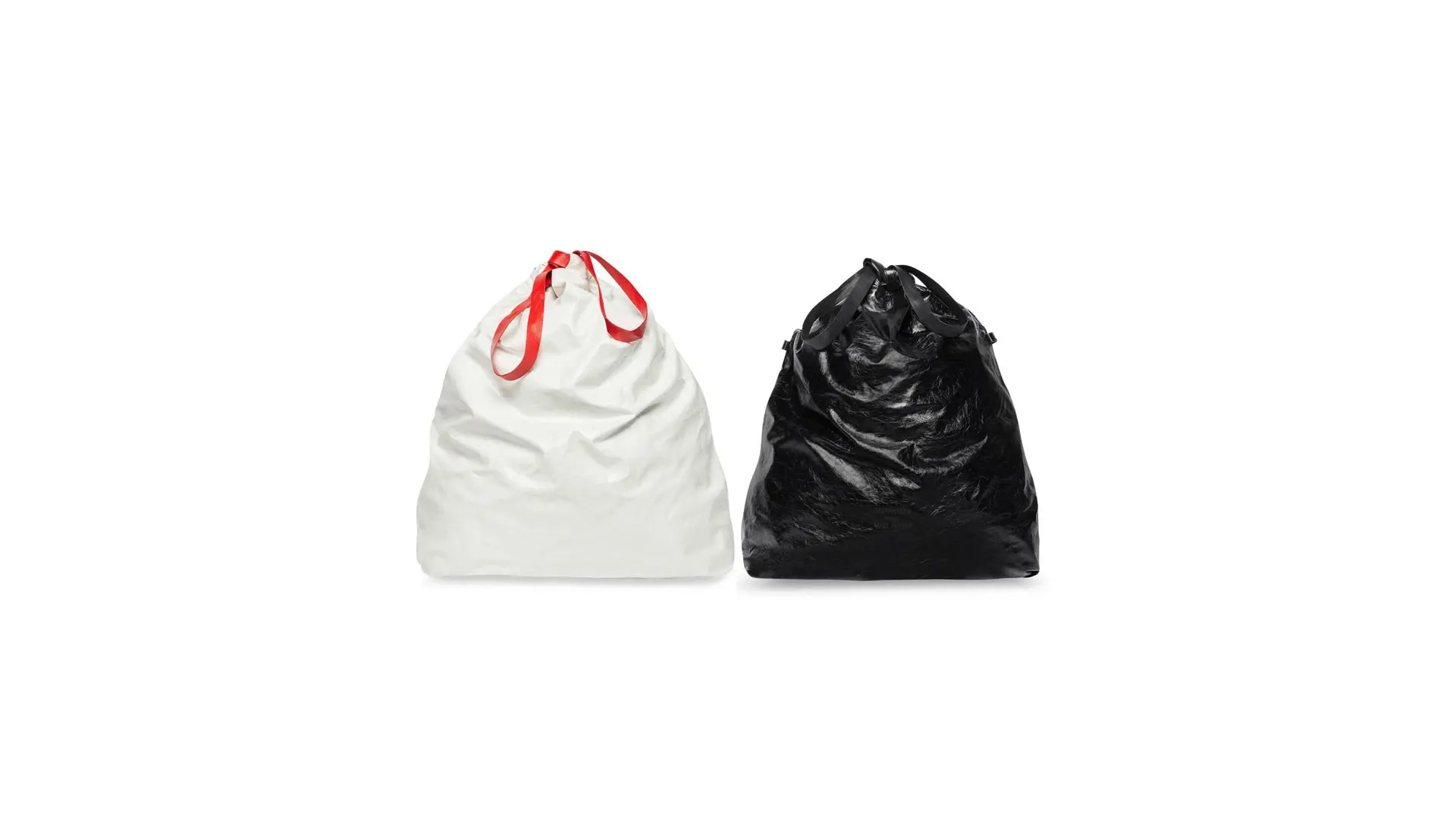 【b.TRASHさま専用】BALENCIAGA ホワイト かごバッグ バレンシアガからゴミ袋風バッグが登場？！2022年冬の新作バッグや