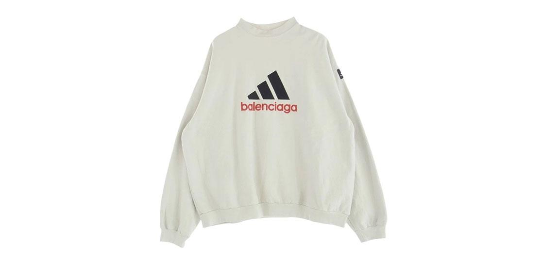 バレンシアガ × ADIDAS アディダス 22AW 731777 TNVP6 ロゴ スウェット トレーナー 買取実績