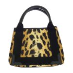 バレンシアガ 390346 ネイビーカバス XS レオパード ハンドバッグ 買取実績 画像