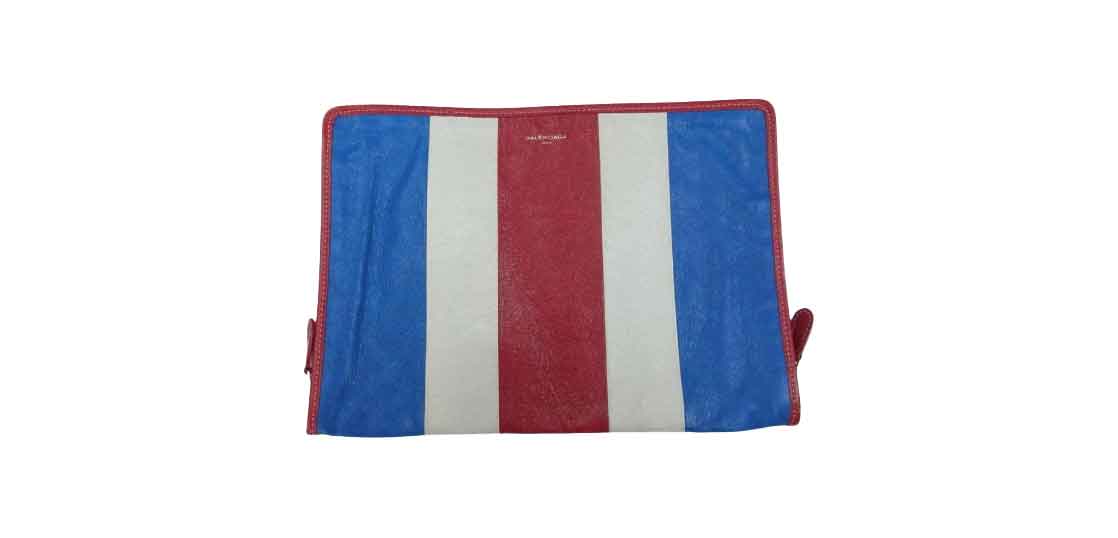 バレンシアガ 476046 MINI POUCH バザール トリコロール クラッチバッグ 買取実績