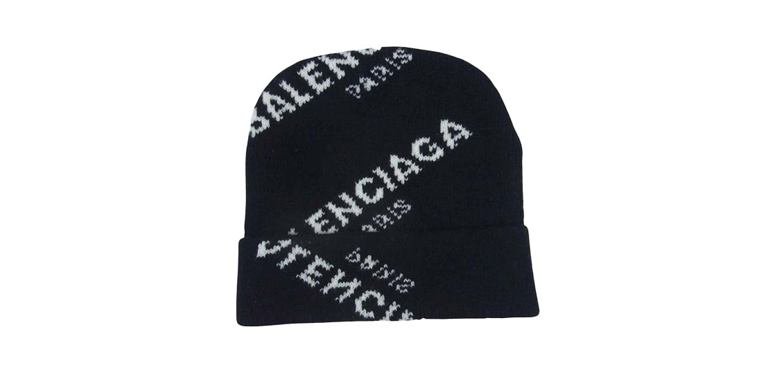 バレンシアガ 487029 T1399 17AW Jacquard Logo Beanie 帽子 買取実績