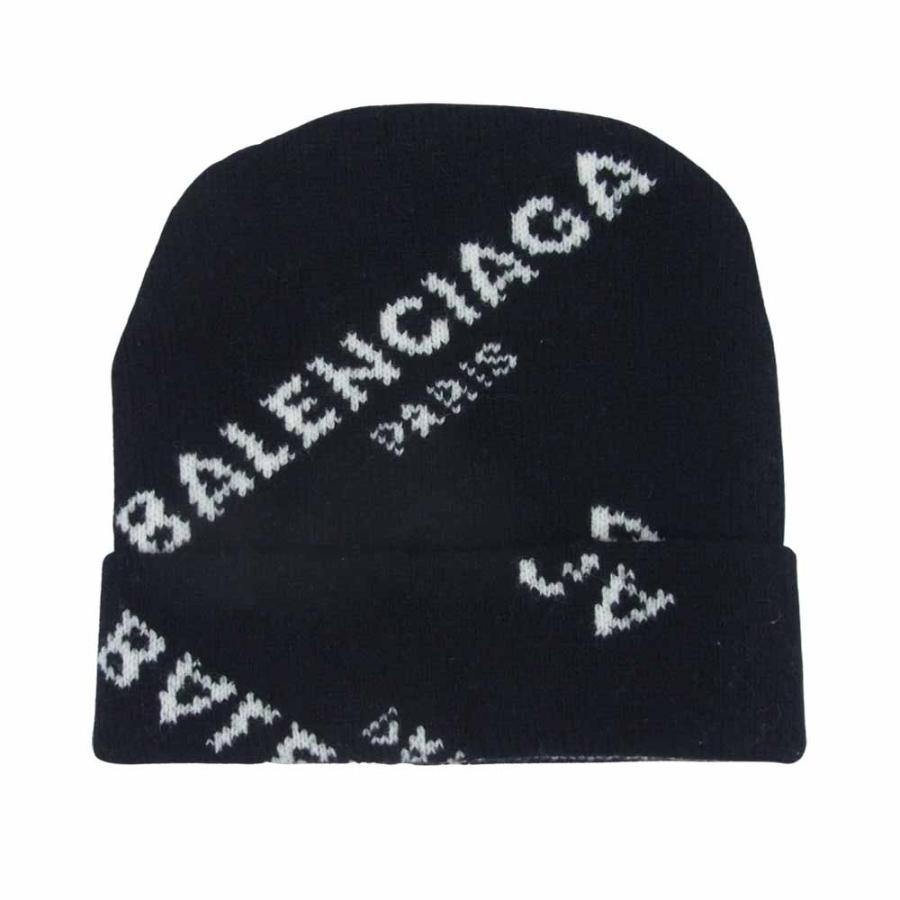 バレンシアガ 487029 T1399 17AW Jacquard Logo Beanie 帽子 買取実績 画像