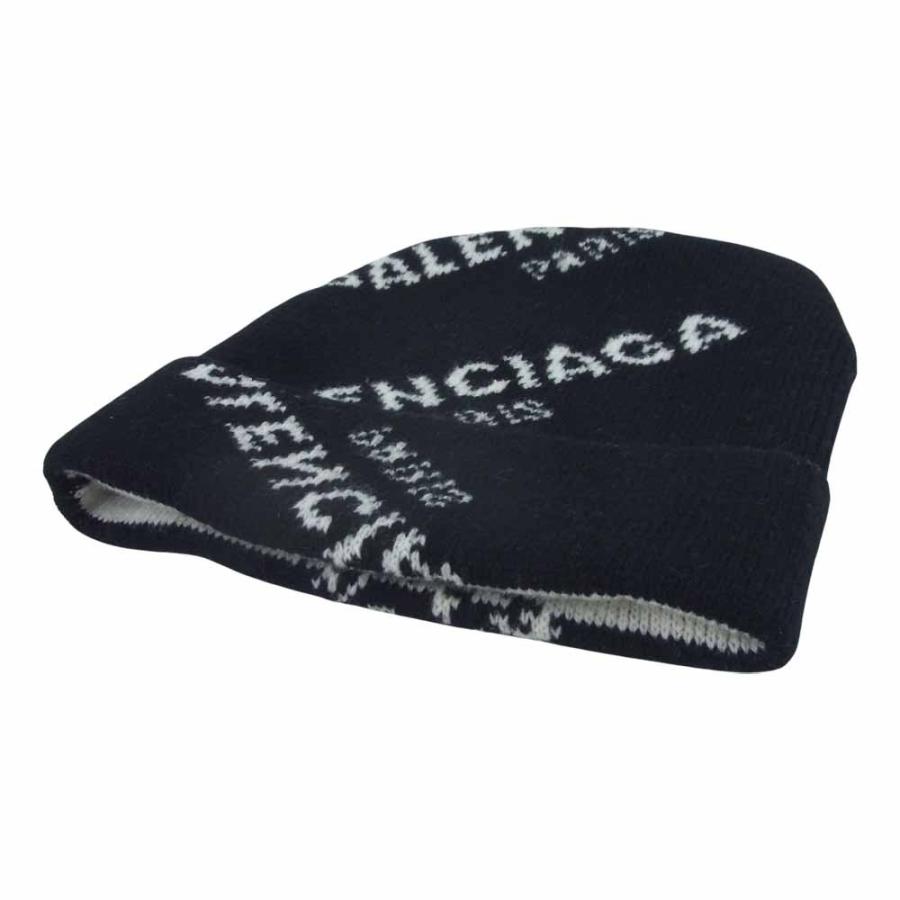 バレンシアガ 487029 T1399 17AW Jacquard Logo Beanie 帽子 買取実績 画像