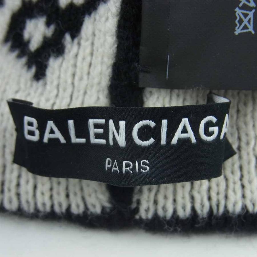 バレンシアガ 487029 T1399 17AW Jacquard Logo Beanie 帽子 買取実績 画像