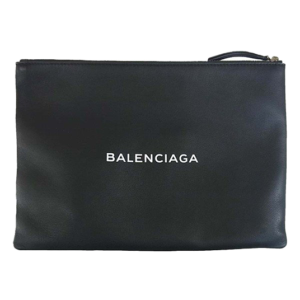 バレンシアガ 373834 ネイビー クリップ クラッチバッグ キャンバス 買取実績