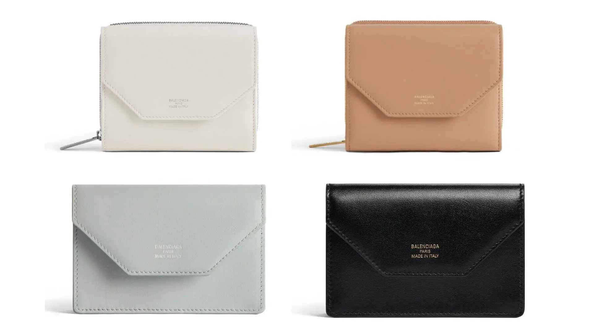 バレンシアガ エンベロープ ENVELOPE 三つ折り財布 コンパクトウォレット 大人気☆BALENCIAGA ENVELOPE ミニウォレット コントラスト 単色