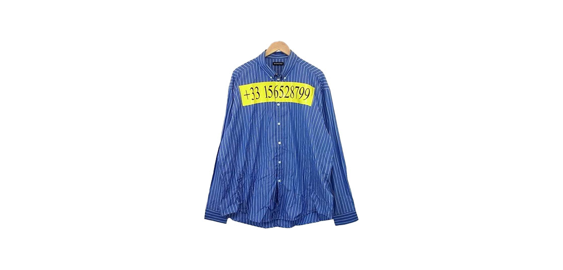 バレンシアガ 18AW ナンバープリント 長袖シャツ 買取実績