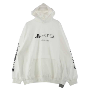 バレンシアガ 21AW Playstation フーディ プルオーバーパーカー PS5 プリント 買取実績