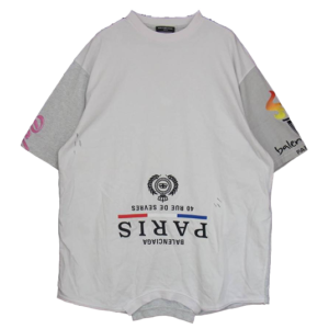バレンシアガ 22ss 698811-TMVC9 UPSIDE DOWN ダメージ加工 リメイク Tシャツ 4 買取実績
