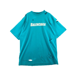バレンシアガ 21SS 651795 TKVB8 Caps Destroyed Flatground Tee ロゴ クルーネック 買取実績