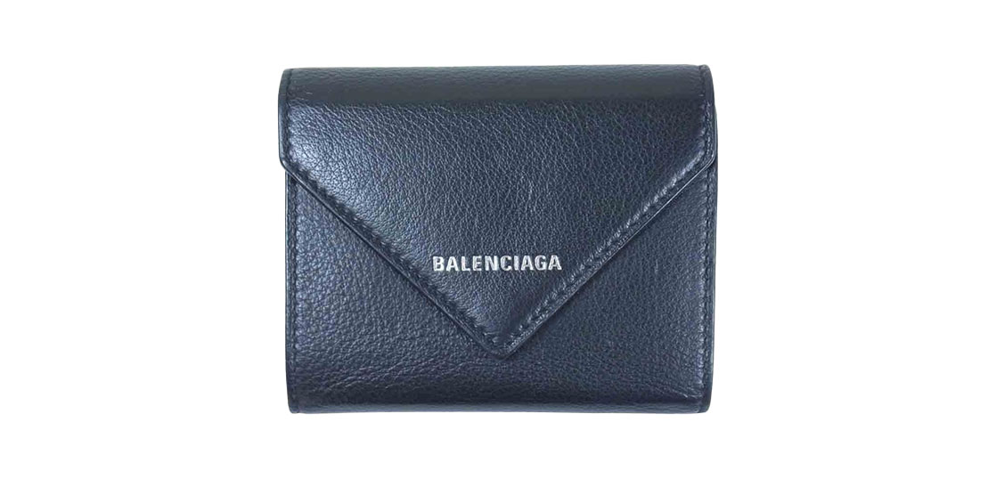 バレンシアガ 615653 3つ折り財布 小銭入れ付き レザー コンパクト 買取実績