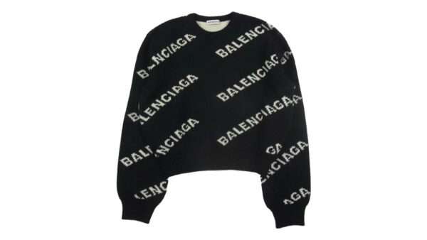 バレンシアガ 18AW 529067 T1471 ロゴ 総柄 ニット セーター 買取実績