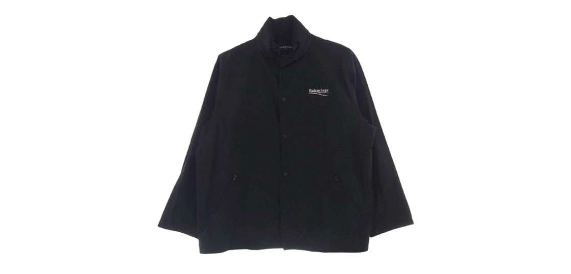 バレンシアガ 18SS 508531 TYD36 キャンペーンロゴ レイン ブルゾン スタンドカラー ジャケット 買取実績