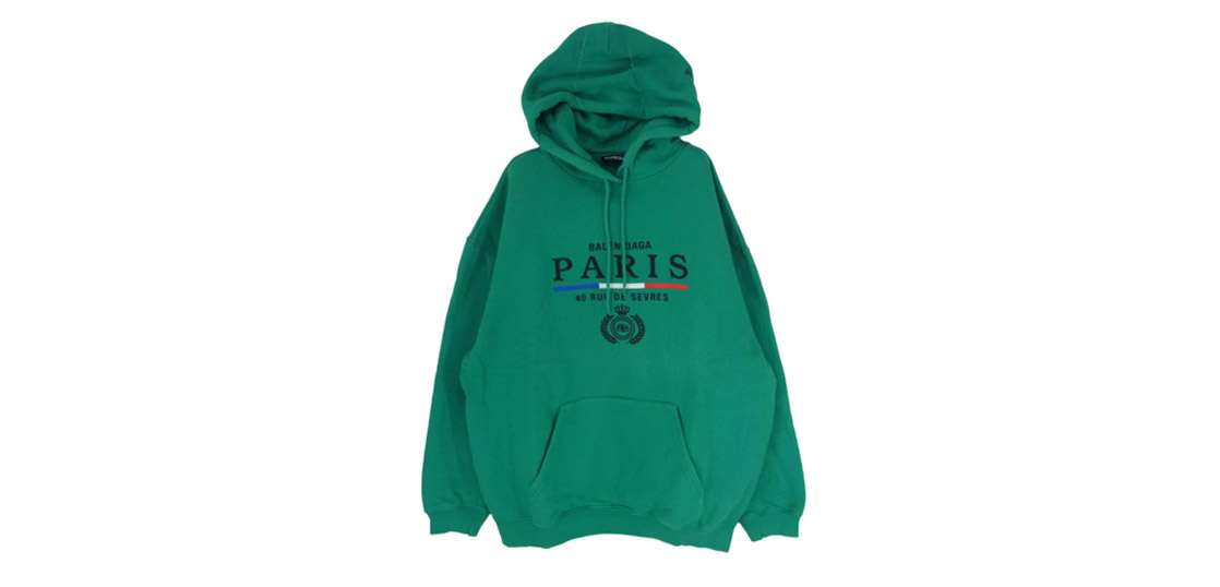 バレンシアガ 19AW 570811 TGV68 Paris Flag Pullover Hoodie 買取実績