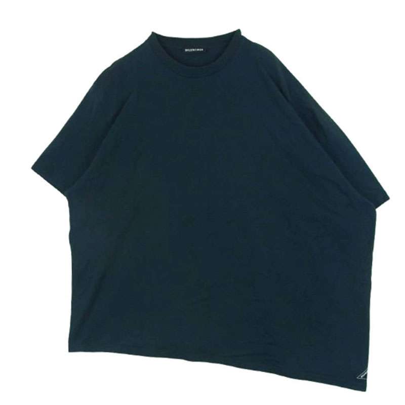 バレンシアガ 19AW 583917 TFV04 裾 ロゴタグ付 アシンメトリー 半袖 Tシャツ 買取実績 画像