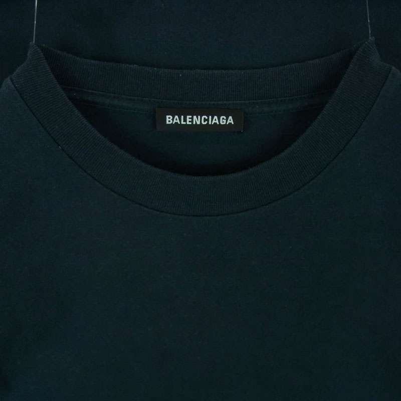 バレンシアガ 19AW 583917 TFV04 裾 ロゴタグ付 アシンメトリー 半袖 Tシャツ 買取実績 画像