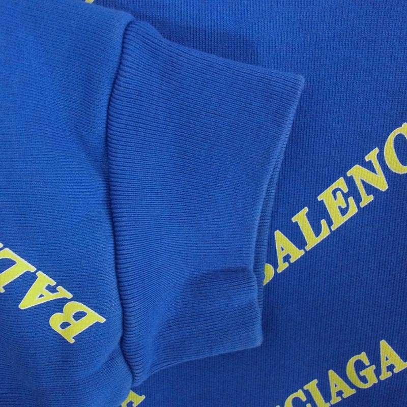 バレンシアガ 20SS 600583 TIV71 LOGO HOODIE 総柄 ロゴプリント プルオーバー パーカー フーディー 買取実績 画像