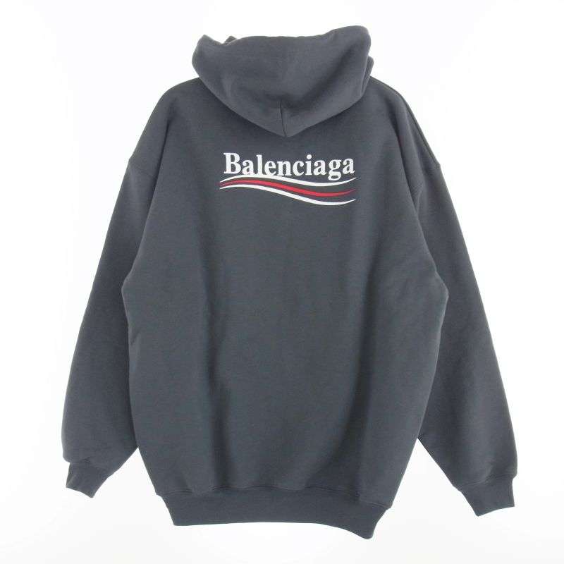 バレンシアガ 21AW 578135 TKVI9 Political Campaign Medium Fit Hoodie キャンペーンロゴ 刺繍 フーディ パーカー 買取実績 画像