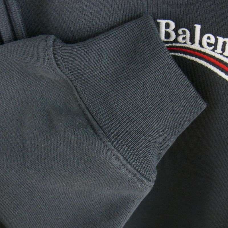 バレンシアガ 21AW 578135 TKVI9 Political Campaign Medium Fit Hoodie キャンペーンロゴ 刺繍 フーディ パーカー 買取実績 画像